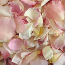 40 CUPS Baby Pink & Cream Mix Freeze Dried Rose Petals